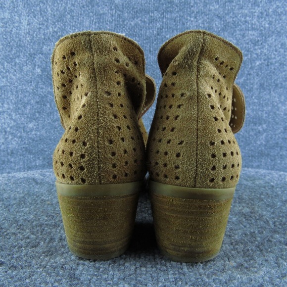 Steven by Steve Madden Women Size 6 M Tan Suede Ankle Boots Cutout Block Heel - Picture 5 of 9